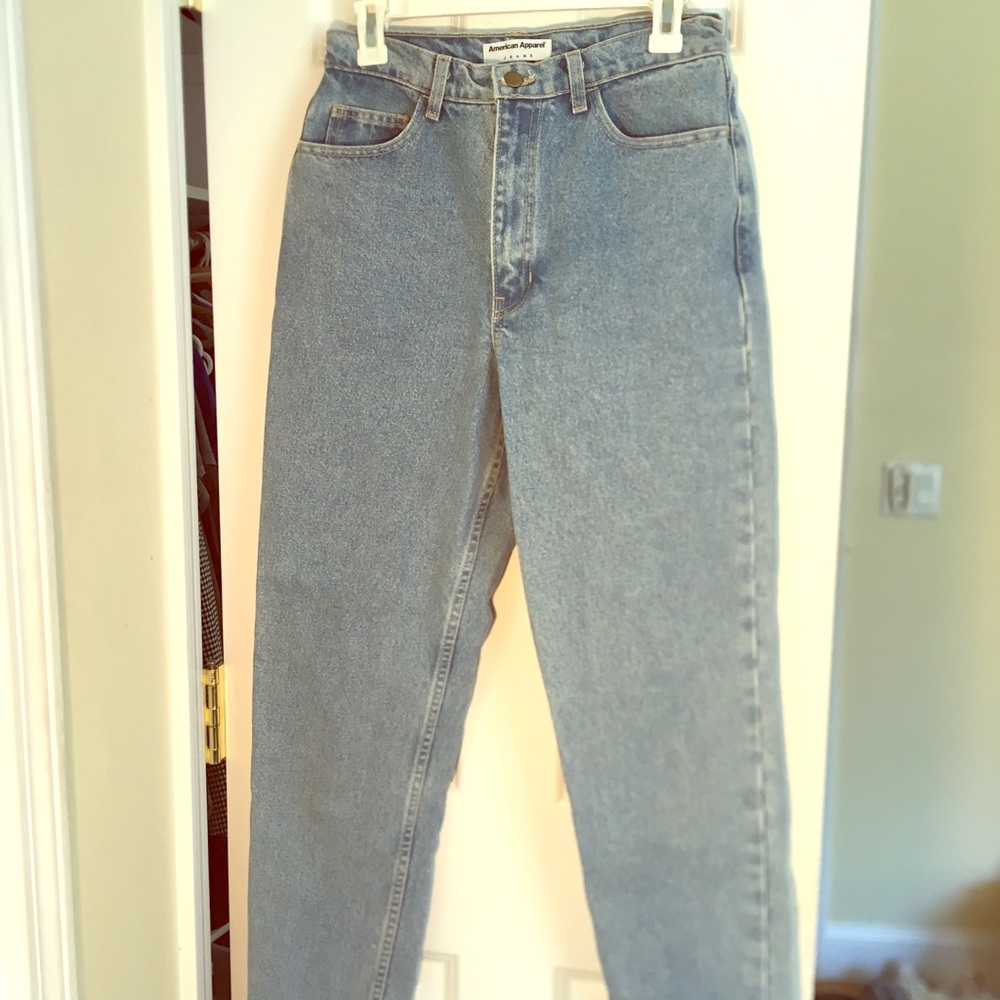 American Apparel Blue Mom Jeans